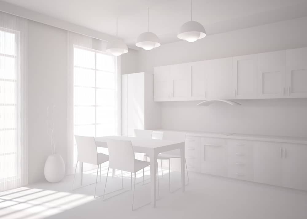 All White kitchen window ideas
