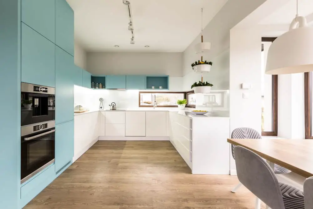 Calming Blue Sky kitchen cabinet ideas
