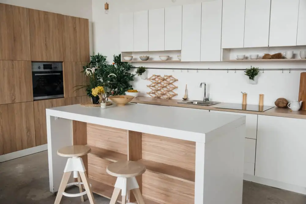 Captivating White small kitchen island