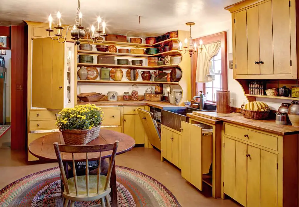 Coloured Kitchen cabin kitchen ideas