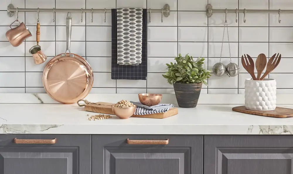 Copper Accents gray kitchen ideas
