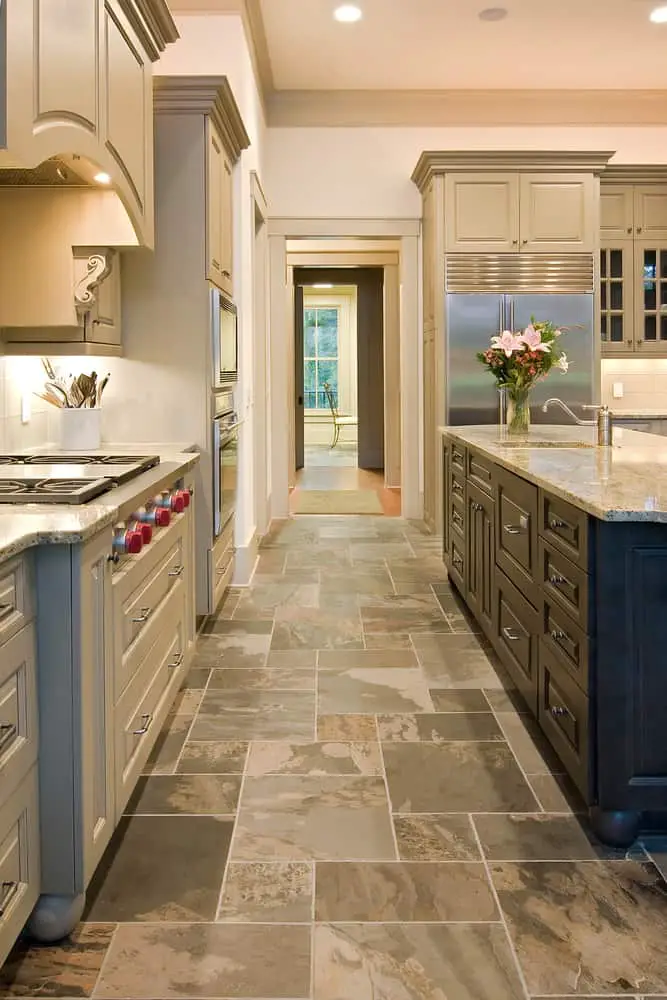 Copper Tumbled Slate Tiles kitchen floor tile ideas
