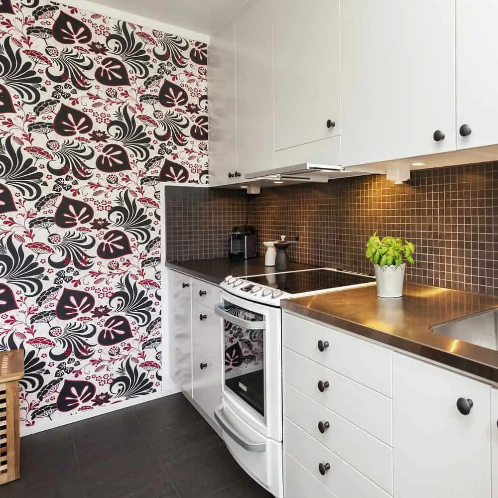 Create a Feature Wall kitchen wallpaper ideas
