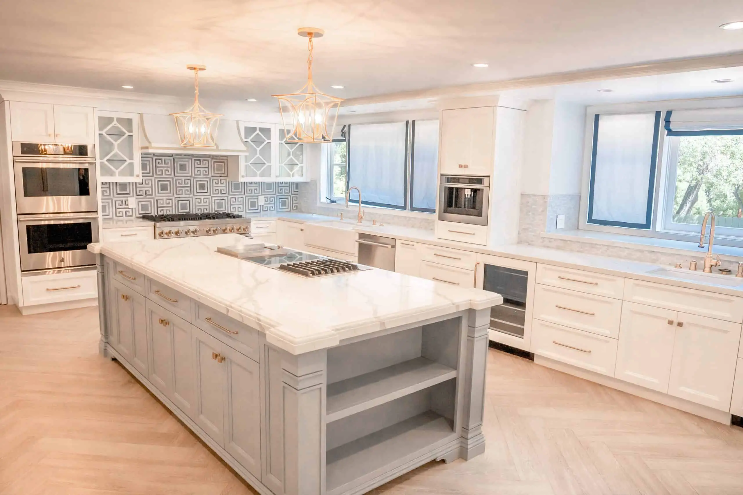 Dove grey kitchen cabinet color ideas