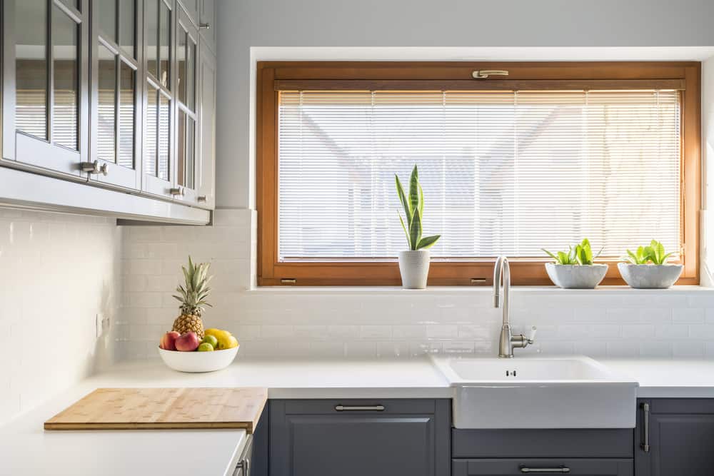 Finish it off with a Wooden Frame kitchen window ideas