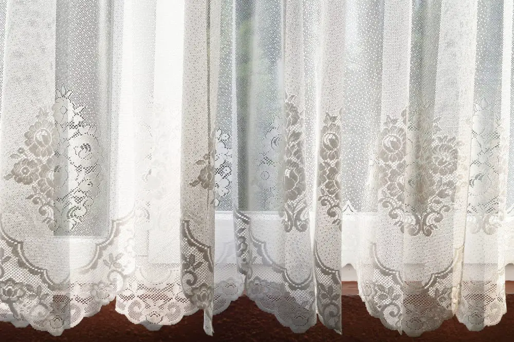 Floral Lace Kitchen Curtain Ideas