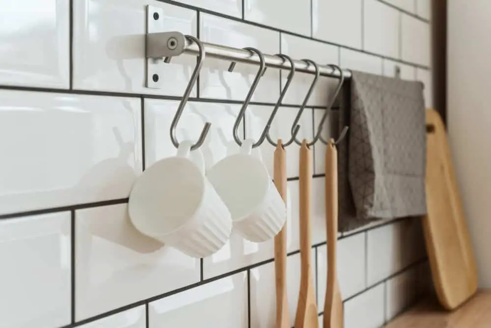 Hooks for Keys and Utensils kitchen cabinet hardware ideas