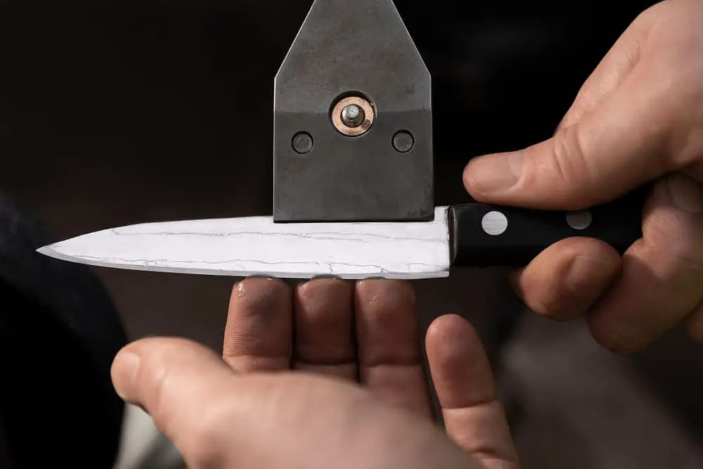 Integrate a Knife Sharpener onto your Cabinet kitchen cabinet hardware ideas