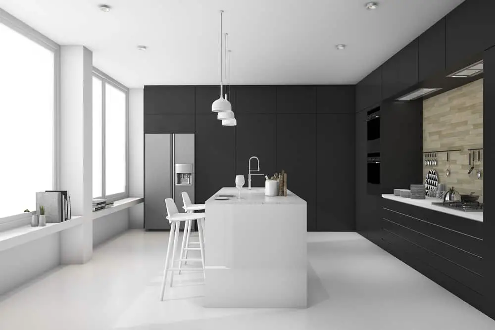 Minimalistic Black and White modern kitchen ideas