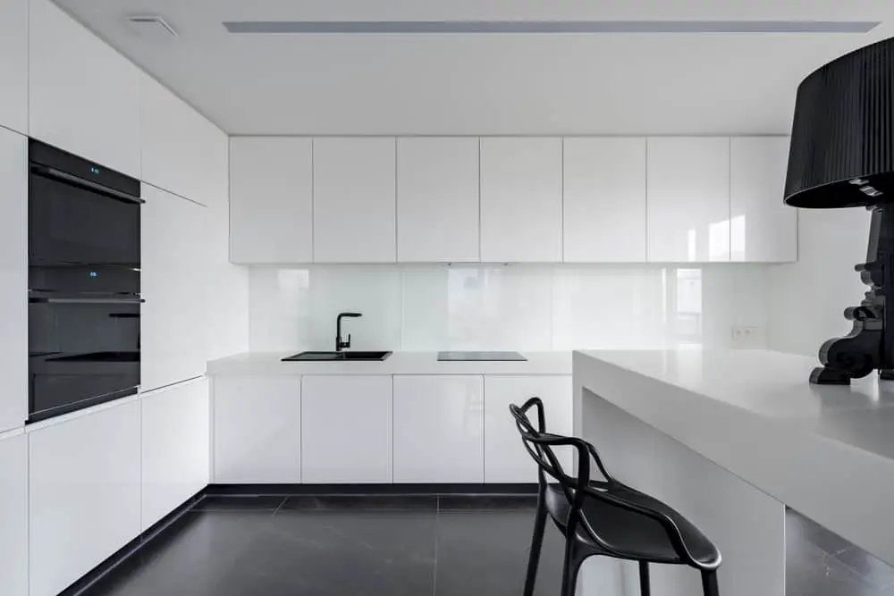 Simply Black and White white kitchen ideas