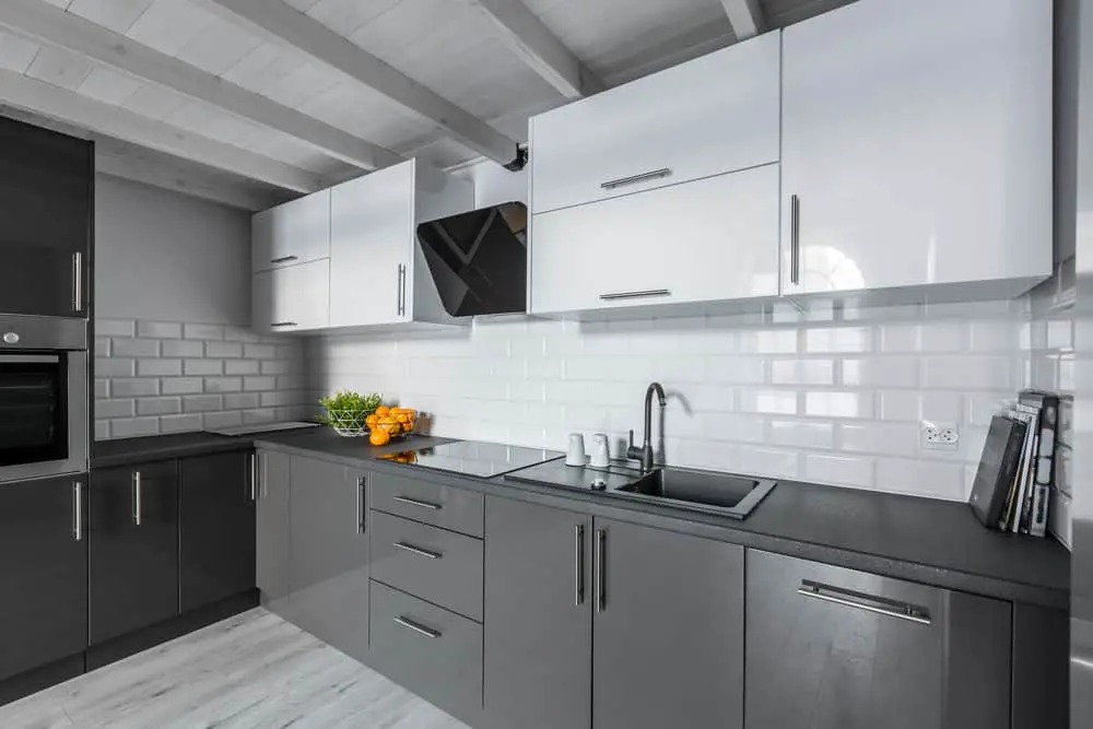 Two-Tone Cabinets monochrome kitchen ideas