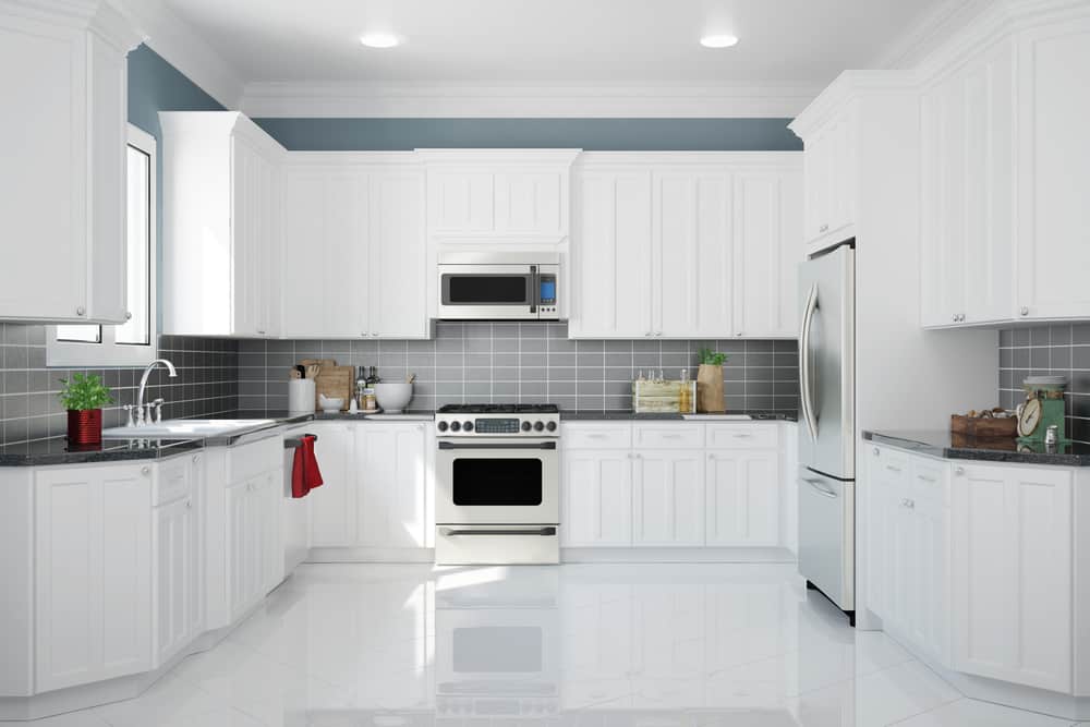Use Backsplash to Your Advantage white kitchen ideas