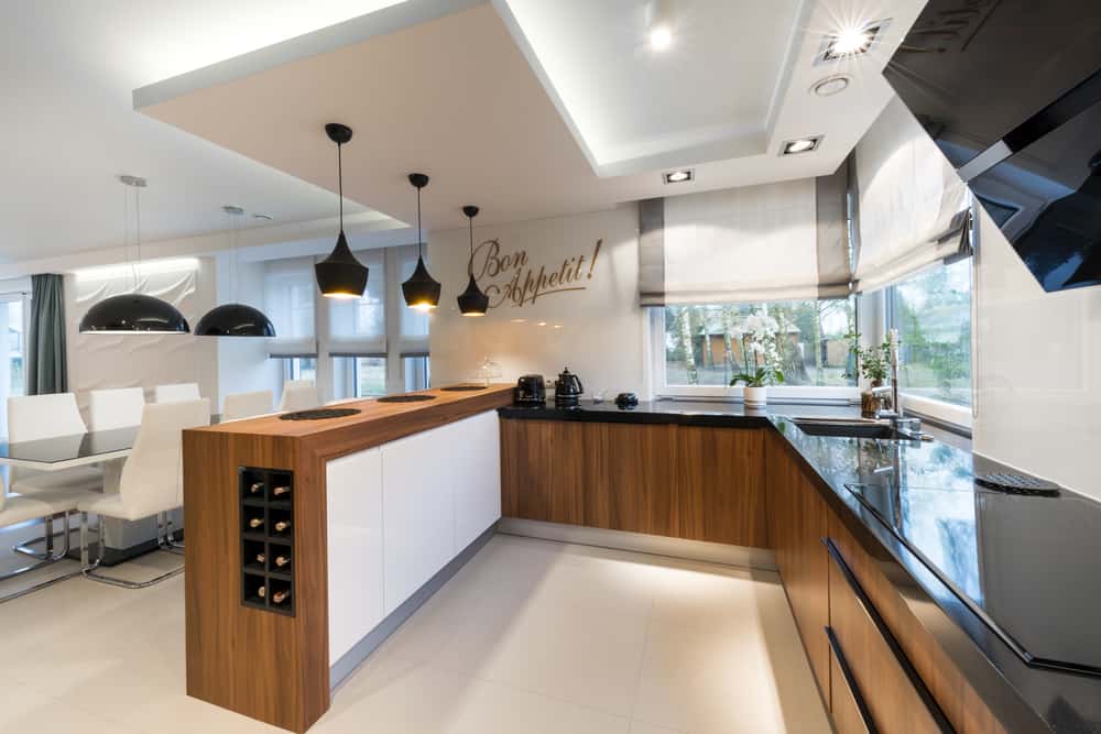 Wrap up the Kitchen Look with Drop Ceiling contemporary kitchen ideas