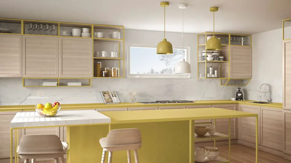 Yellow Frames yellow kitchen ideas