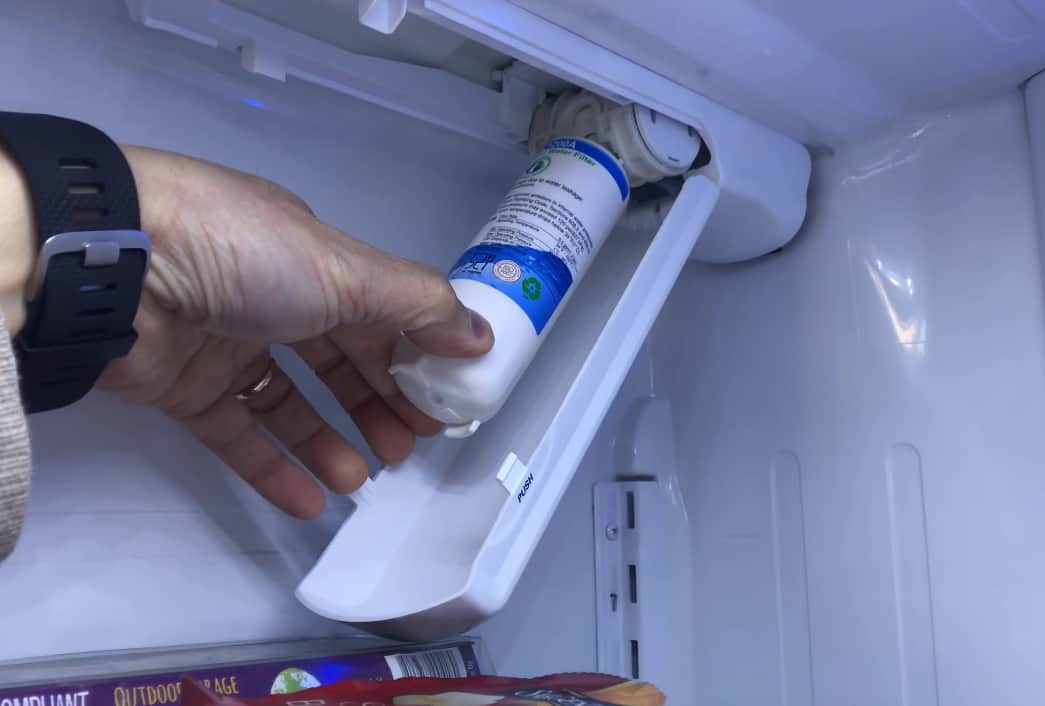 changing refrigerator water filter