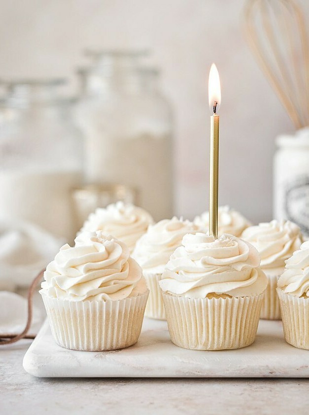 Easy High Altitude Vanilla Cupcakes