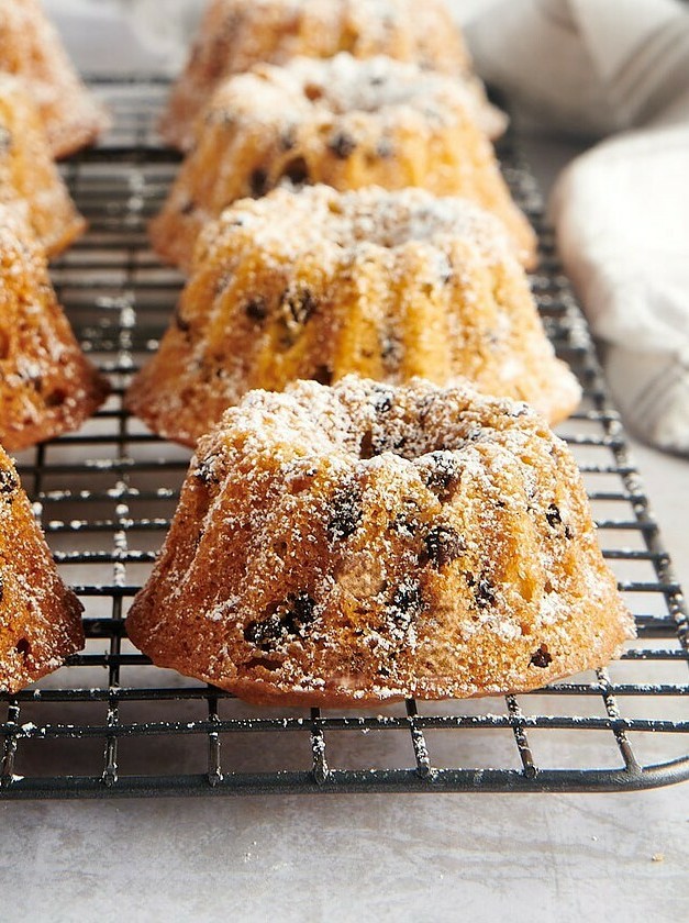 Mini Chocolate Chip Bundt Cakes