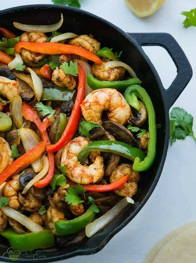 Low Sodium Shrimp Fajitas