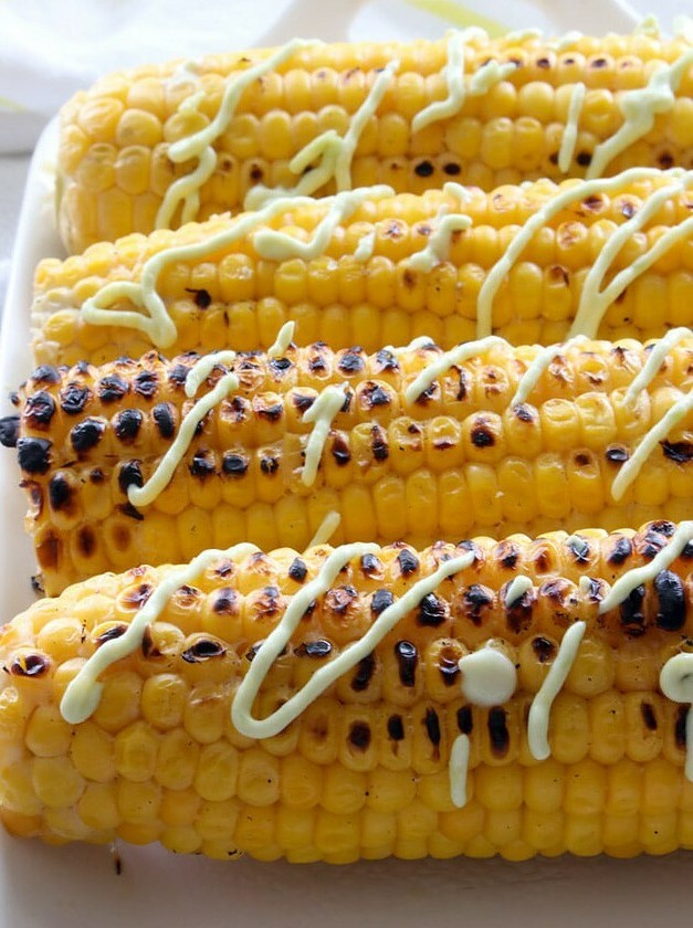 Buttermilk Grilled Corn on The Cob