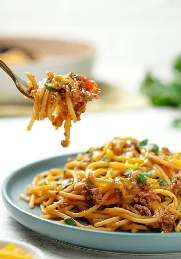 Cheesy Fiesta Beef Casserole