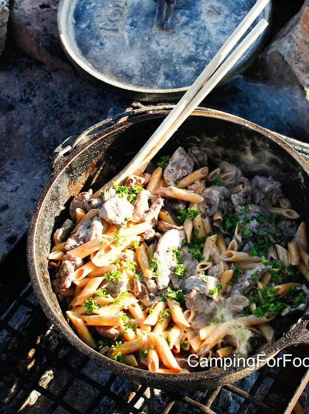 Dutch Oven Beef Stroganoff