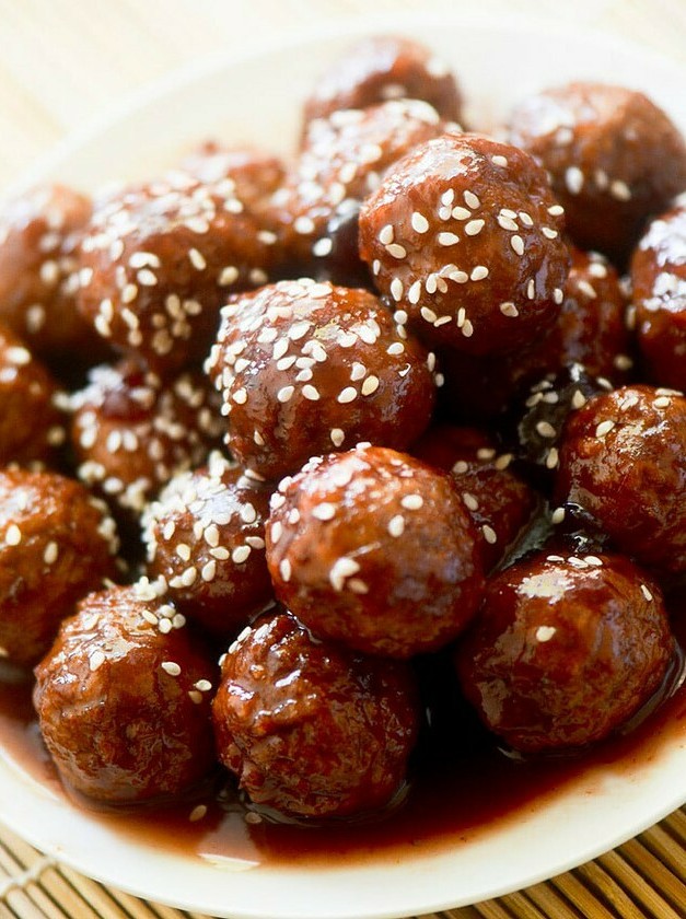 Slow Cooker Sweet and Sour Turkey Meatballs