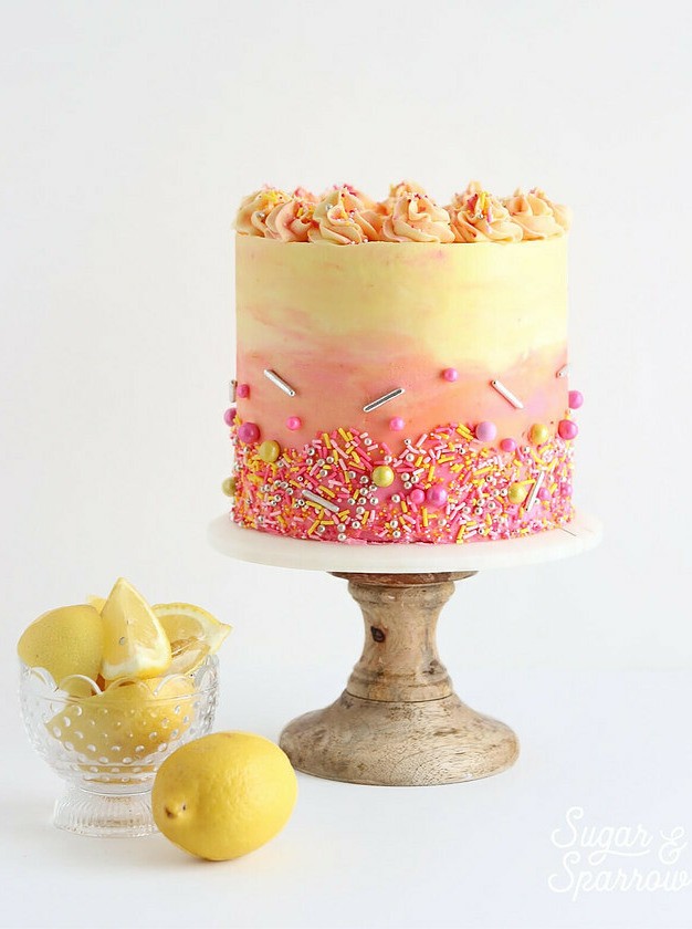 Strawberry Lemonade Cake