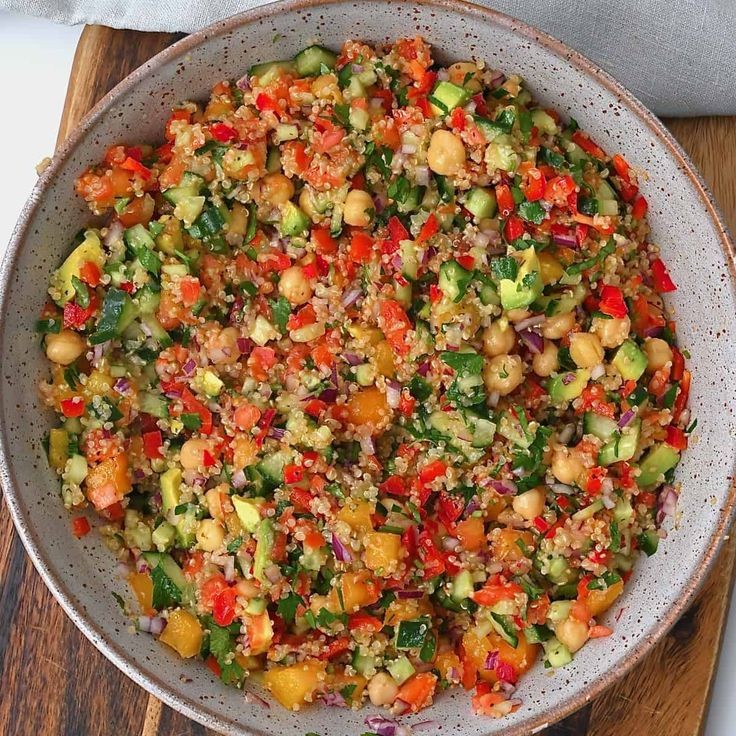 Vibrant Curry Cashew Chickpea Quinoa Salad