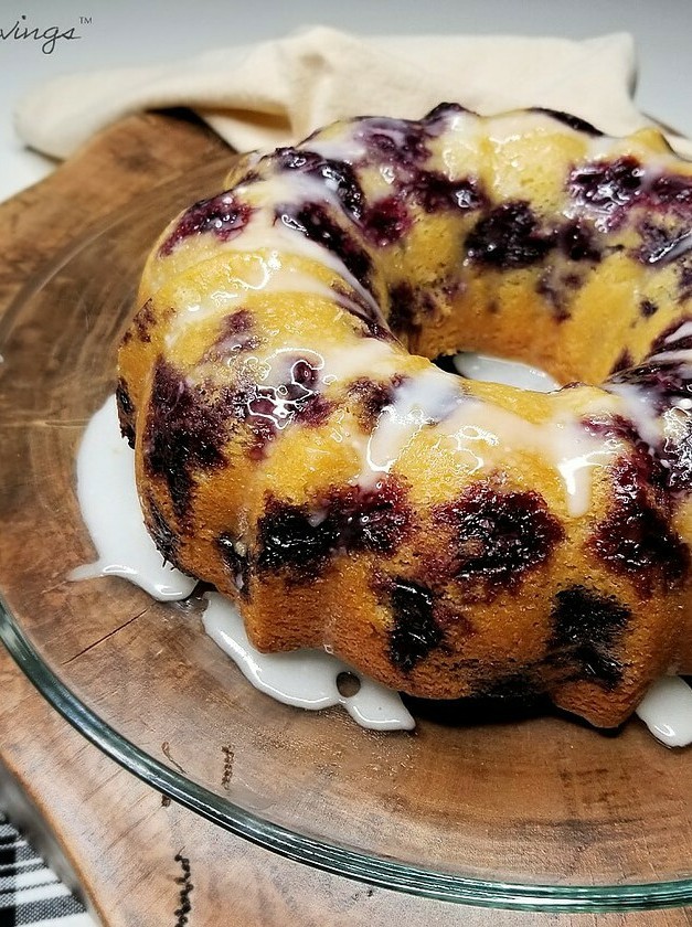 Blueberry Sour Cream Pound Cake