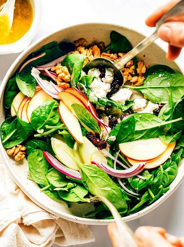 Apple Spinach Salad
