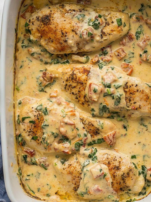 Baked Tuscan Chicken