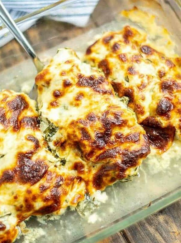 Spinach Artichoke Chicken Bake
