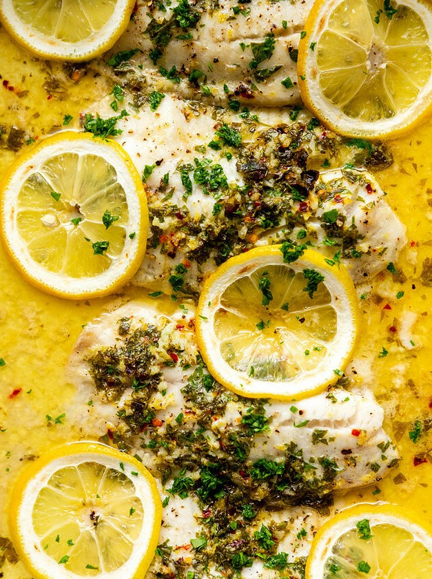 Lemon Butter Baked Tilapia