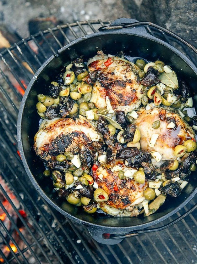 Dutch Oven Chicken Marbella