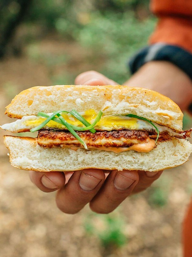 Grilled Halloumi Breakfast Sandwich