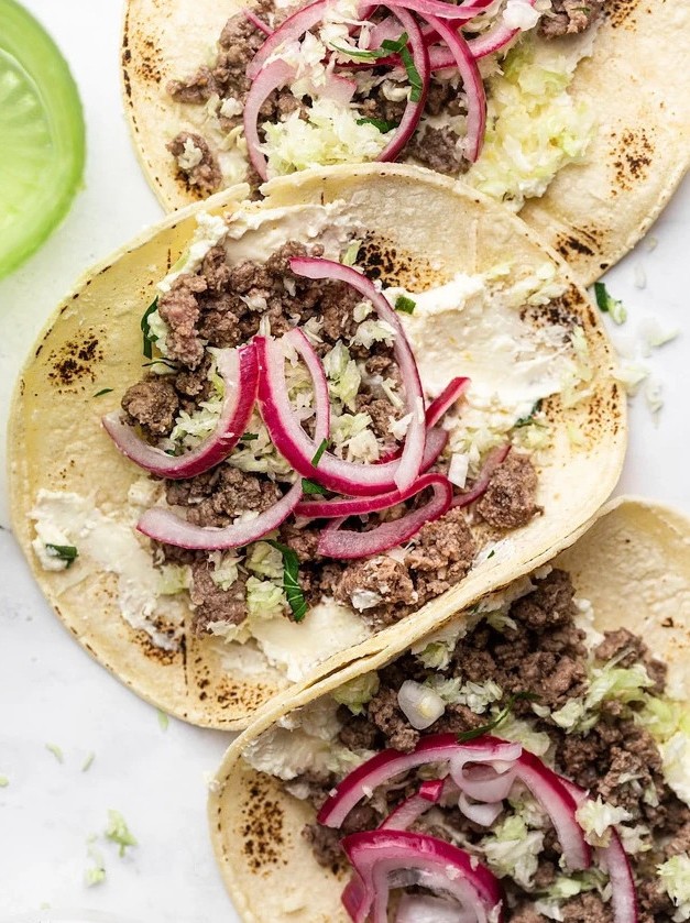 Moroccan Spiced Ground Lamb Tacos