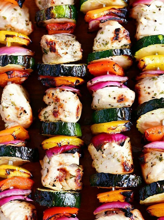 Garlic Herb Chicken Kabobs