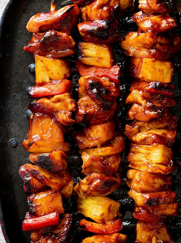 Hawaiian Chicken Skewers
