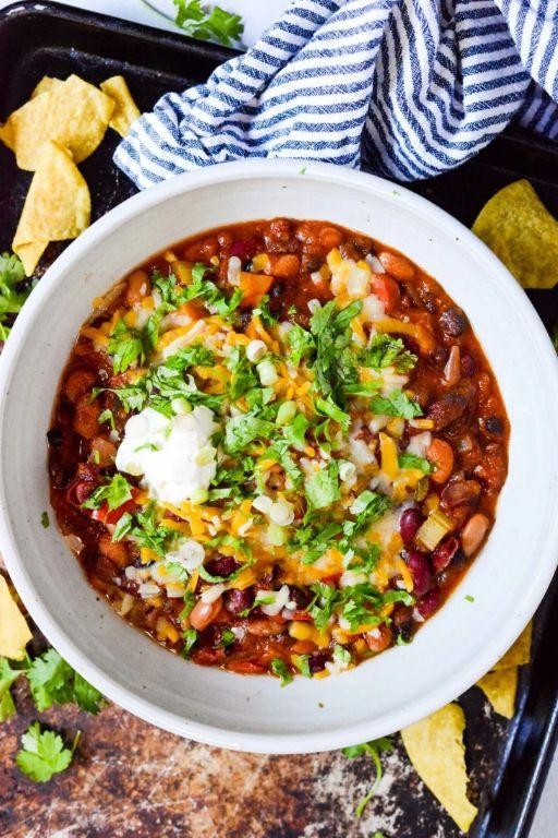 3 qt. Crock Pot Vegetarian Chili