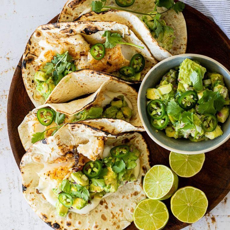 7 Mares Tacos with Avocado Salsa