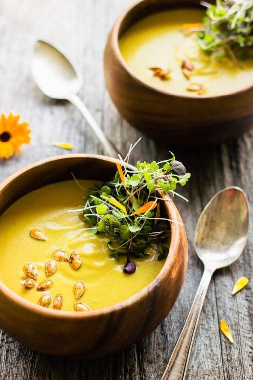 Acorn Squash Soup with Coconut Milk
