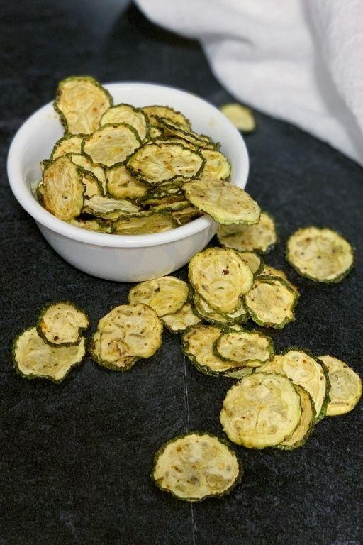 Air Fryer Dehydrator Zucchini Chips
