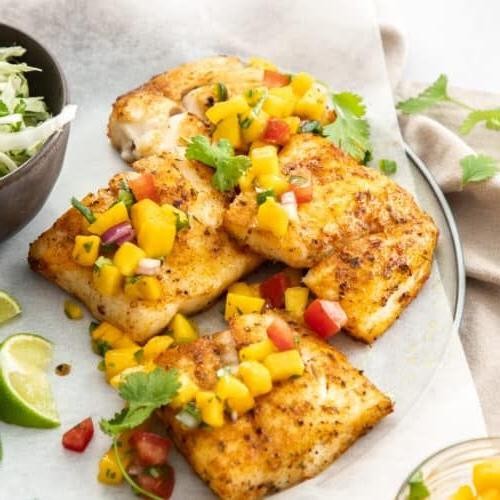 Air Fryer Mahi Mahi with Pineapple Glaze