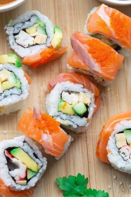 Alaskan Salmon Sushi Rolls