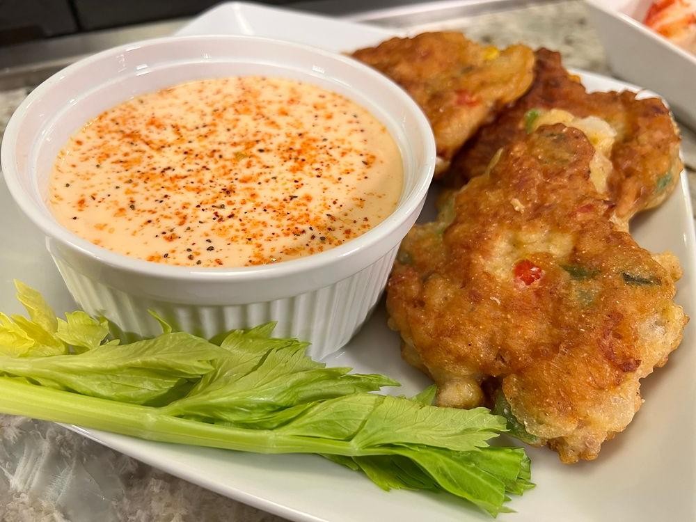 Alligator Fritters with Remoulade Sauce