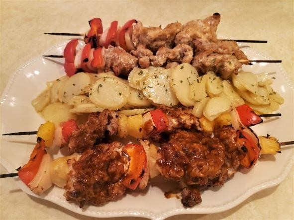 Alligator Kabobs with Pineapple