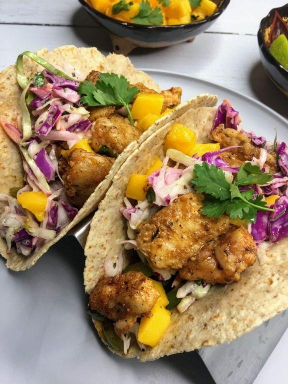 Alligator Tacos with Mango Salsa