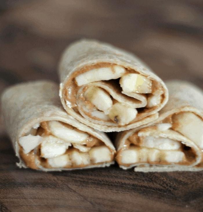 Almond Butter and Banana Goop Wrap