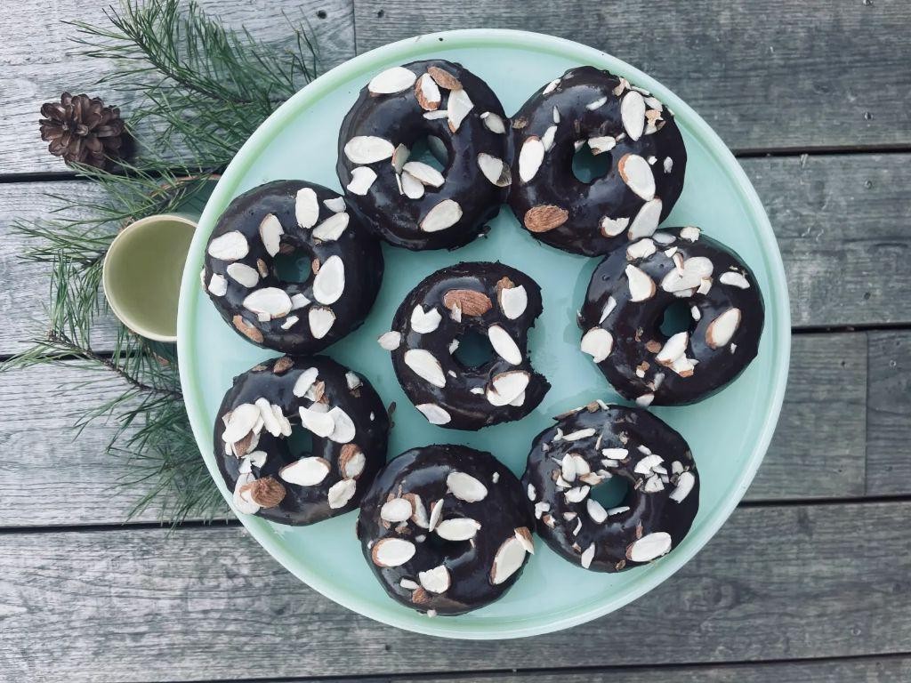 Almond Joy Baked Donuts