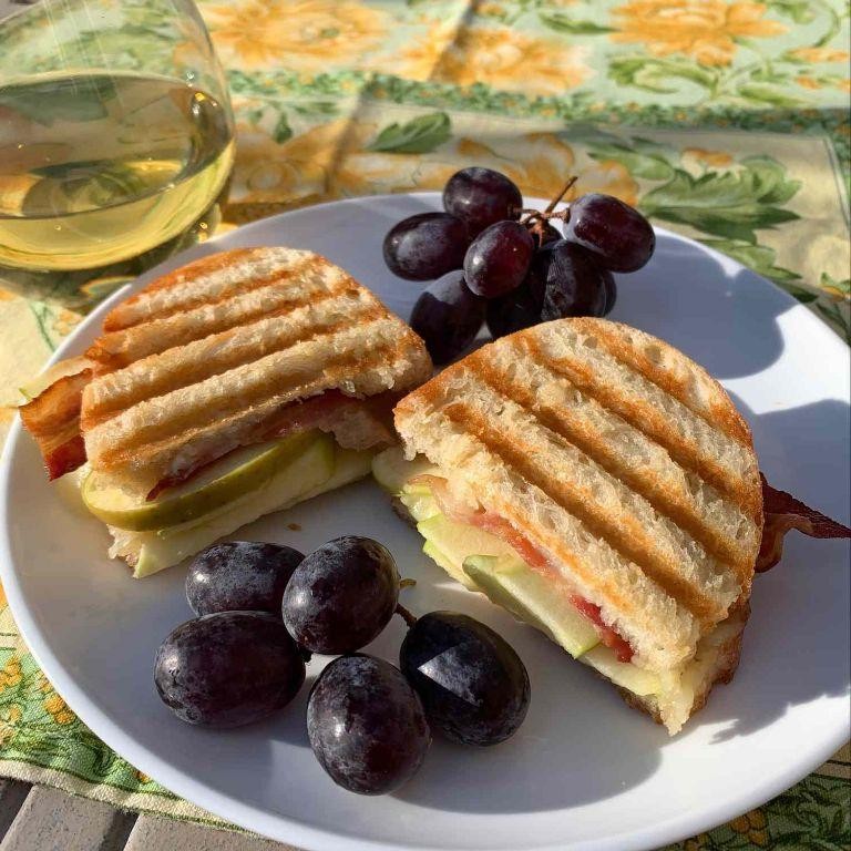 Apple, Brie, and Bacon Panini